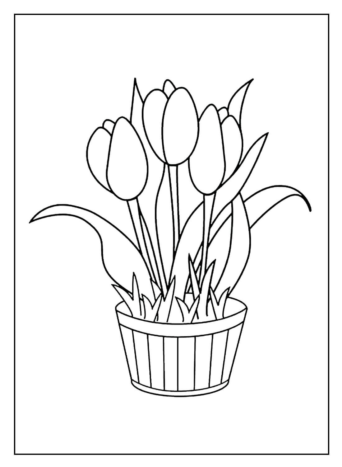 Desenho de Flores para imprimir