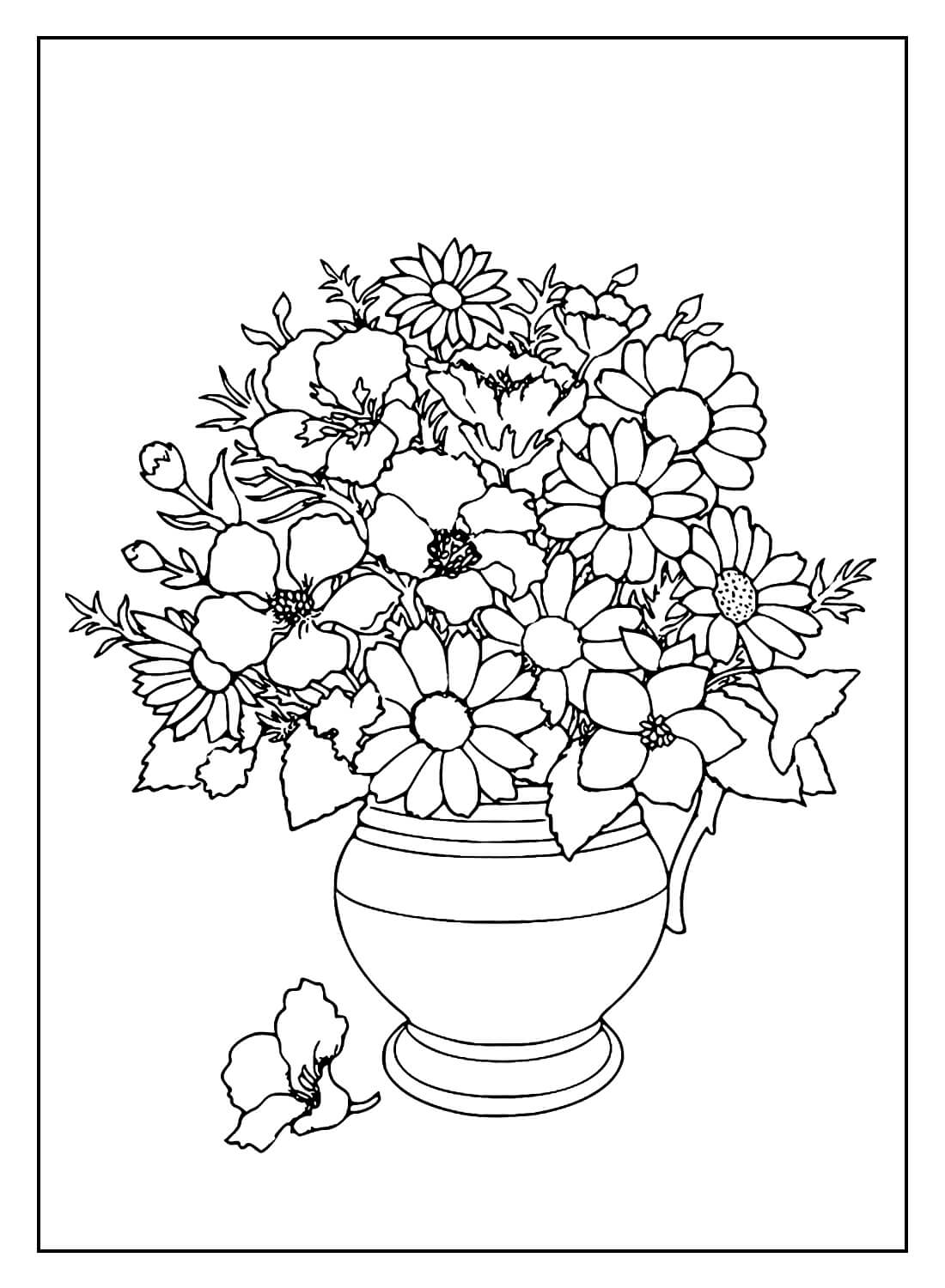 Desenho de Flores para imprimir