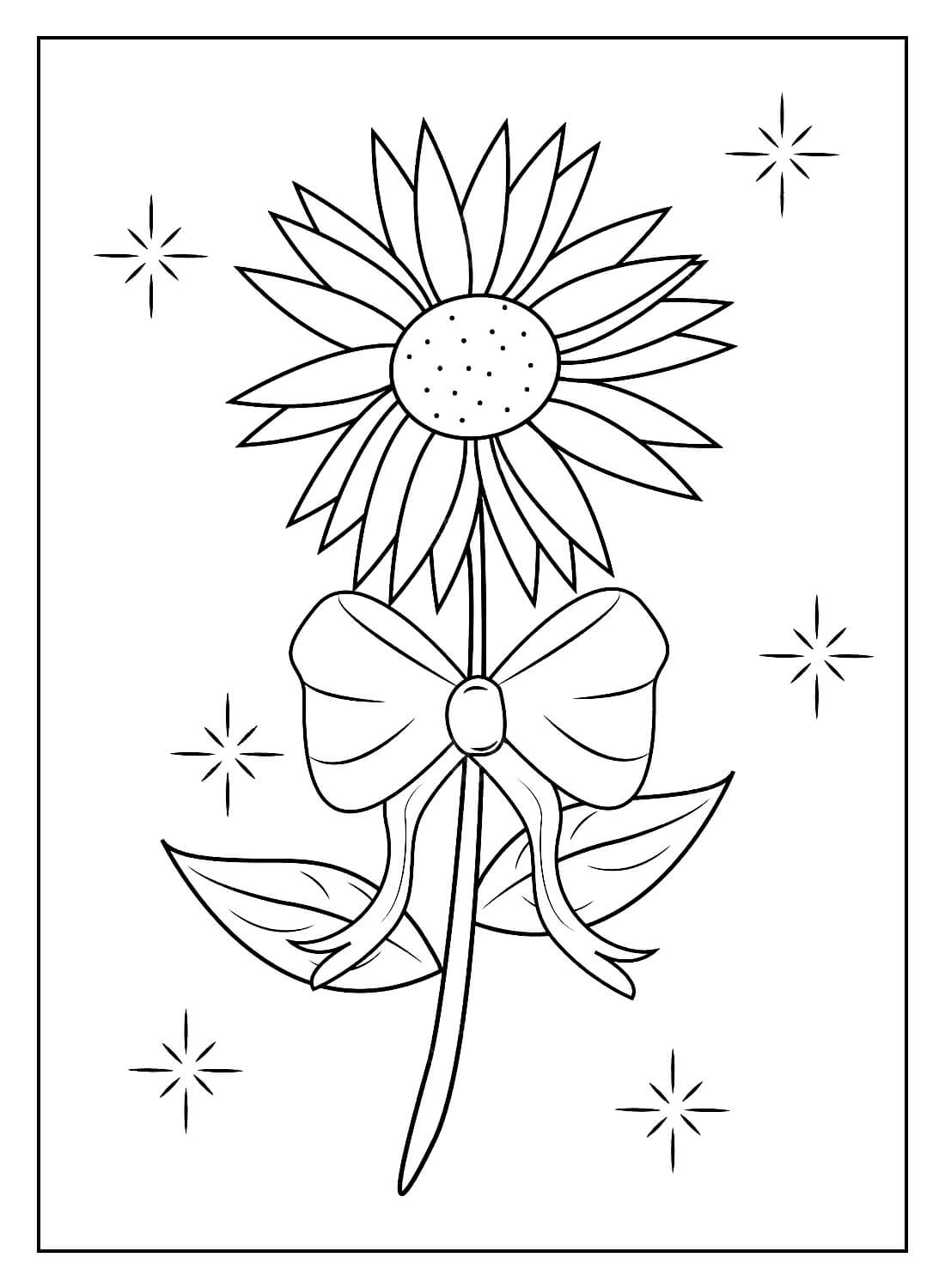 Desenho de Flores para imprimir