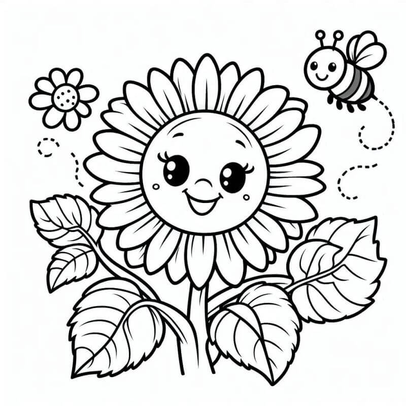 Desenho de Flores para imprimir