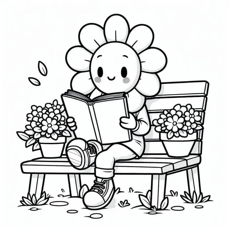 Desenho de Flores para imprimir