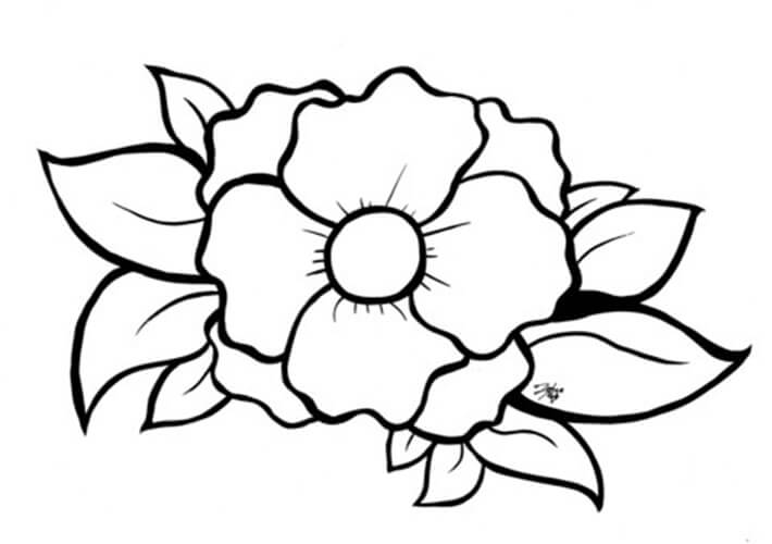 Desenho de Flores para imprimir
