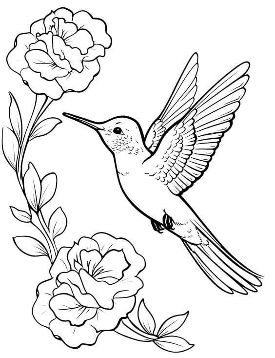 Desenho de Flores para imprimir