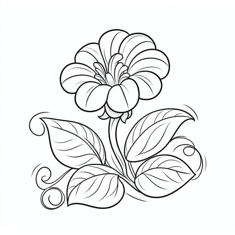 Desenho de Flores para imprimir