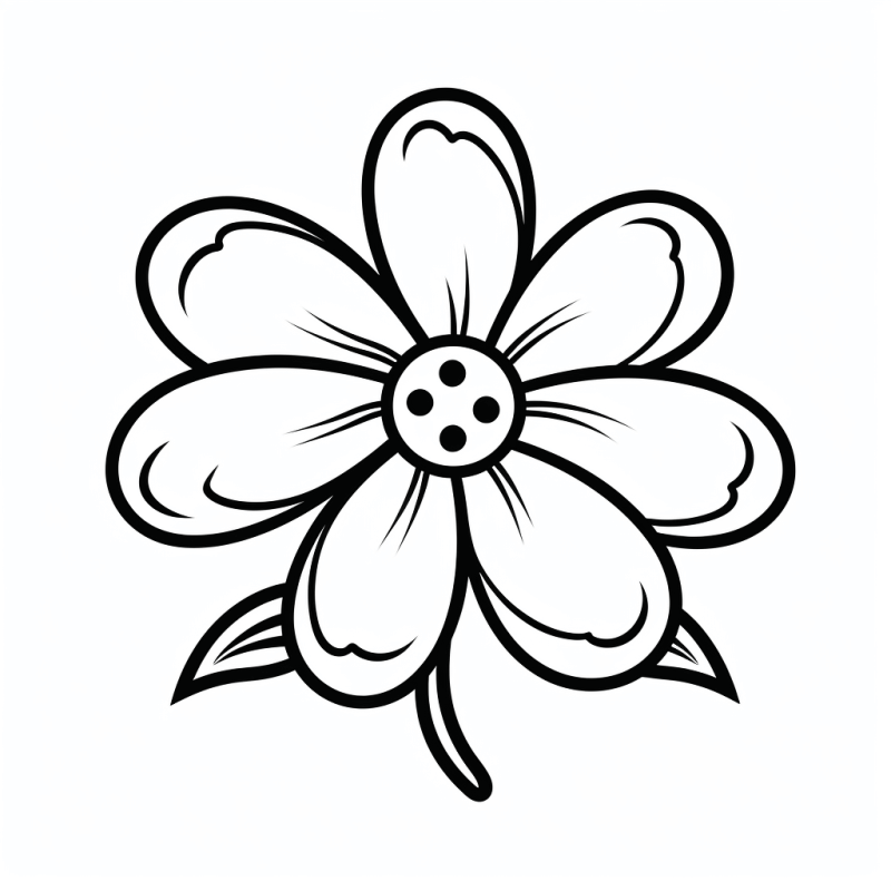 Desenho de Flores para imprimir