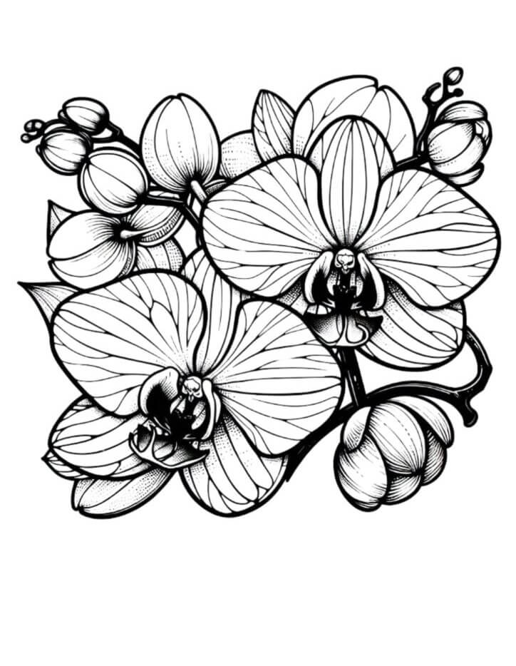 Desenho de Flores para imprimir