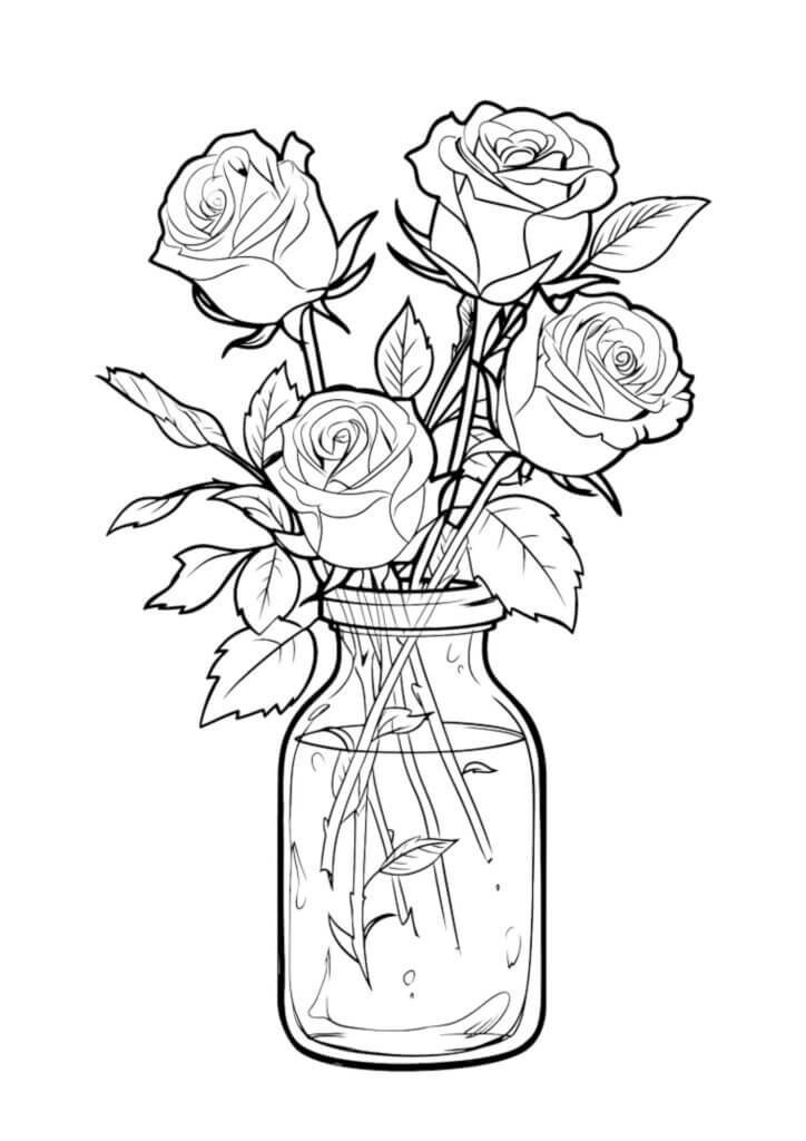 Desenho de Flores para imprimir