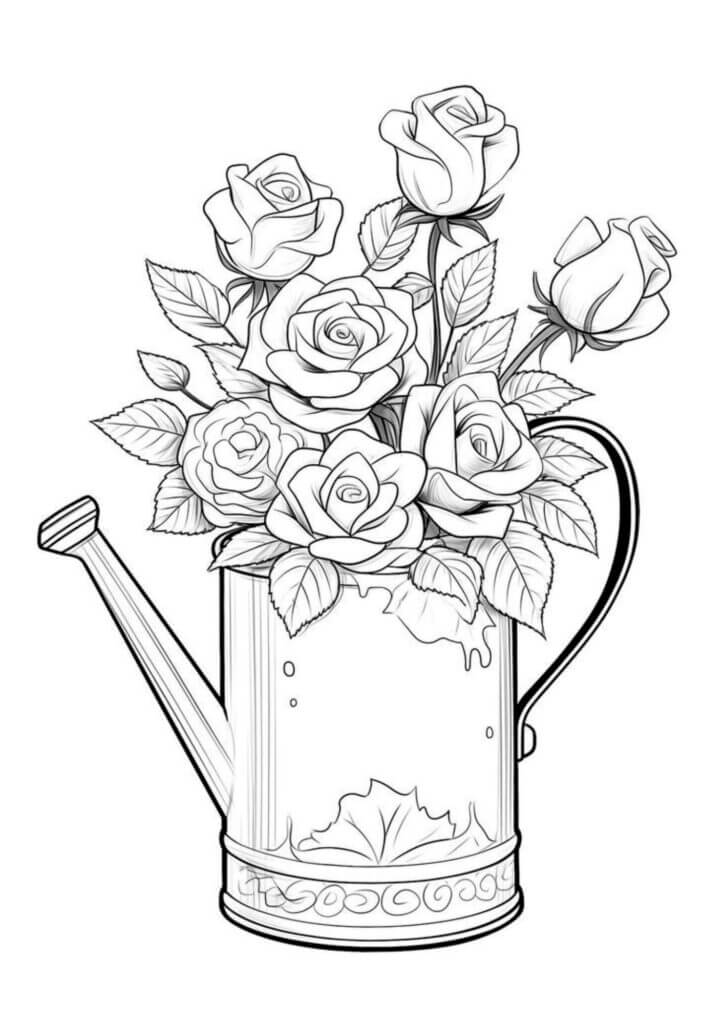Desenho de Flores para imprimir