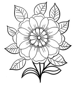 Desenho de Flores para imprimir