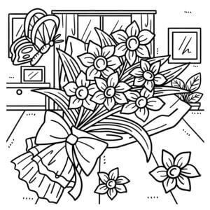 Desenho de Flores para imprimir