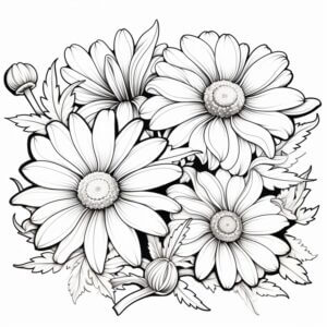 Desenho de Flores para imprimir