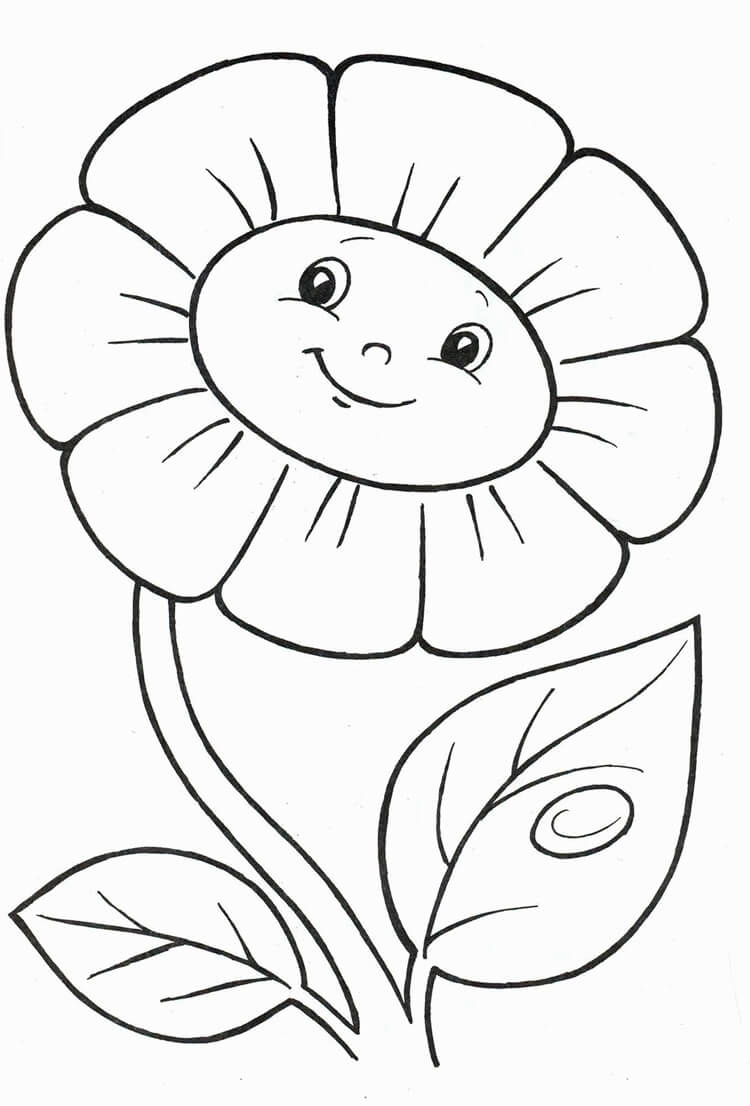 Desenho de Flores para imprimir