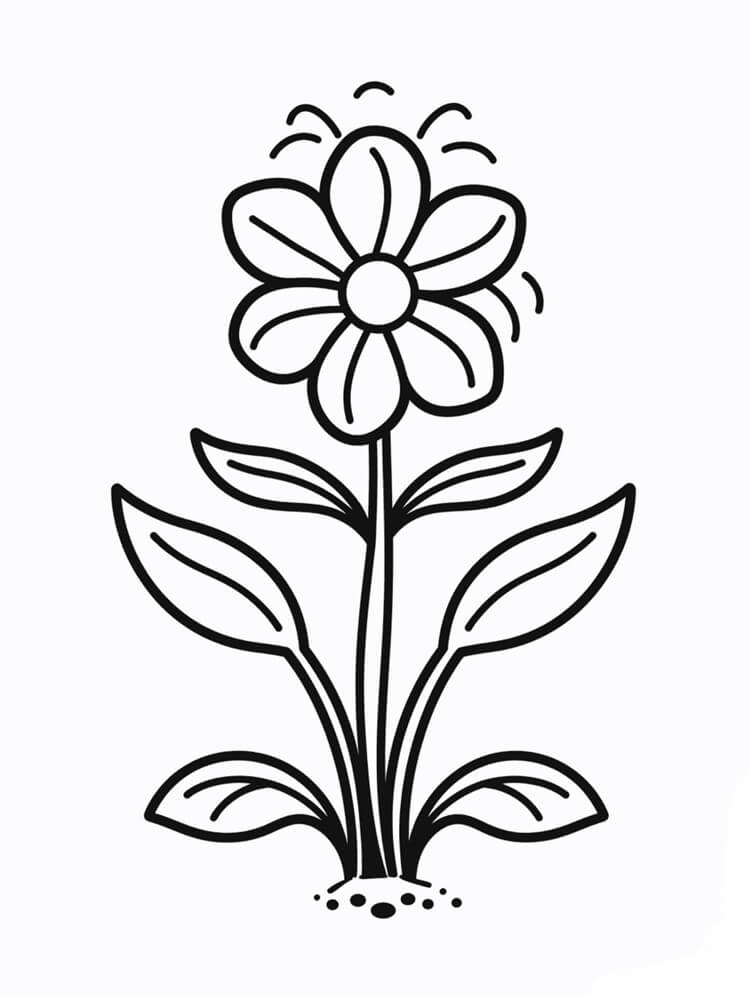 Desenho de Flores para imprimir