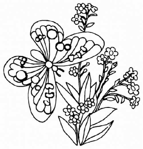 Desenho de Flores para imprimir