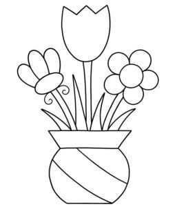 Desenho de Flores para imprimir