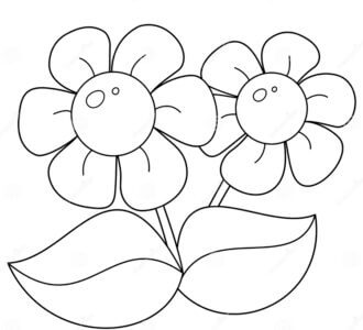 Desenho de Flores para imprimir
