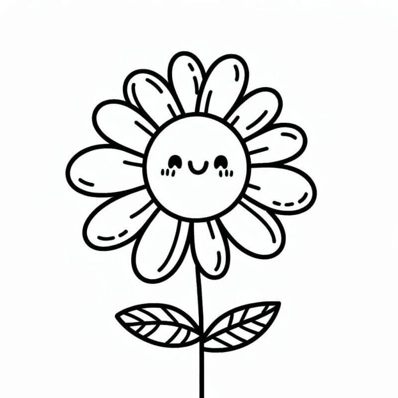 Desenho de Flores para imprimir