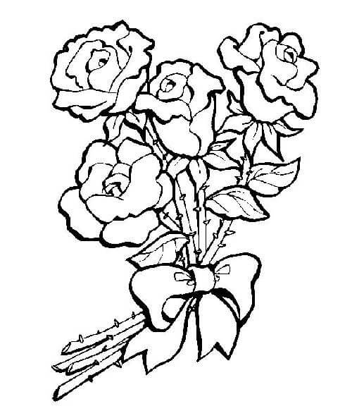 Desenho de Flores para imprimir