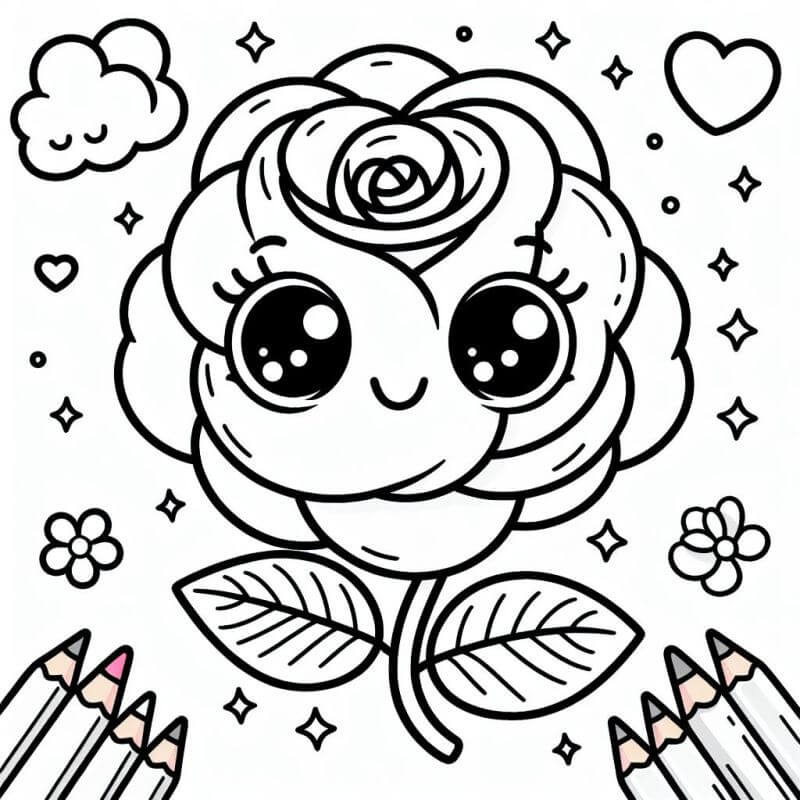 Desenho de Flores para imprimir