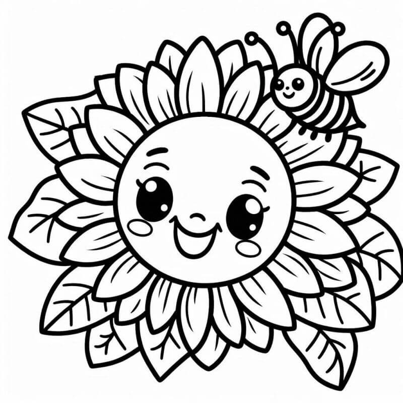 Desenho de Flores para imprimir