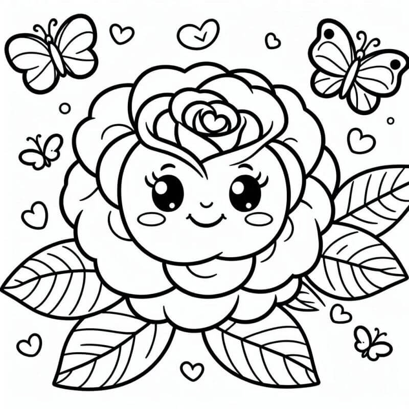 Desenho de Flores para imprimir