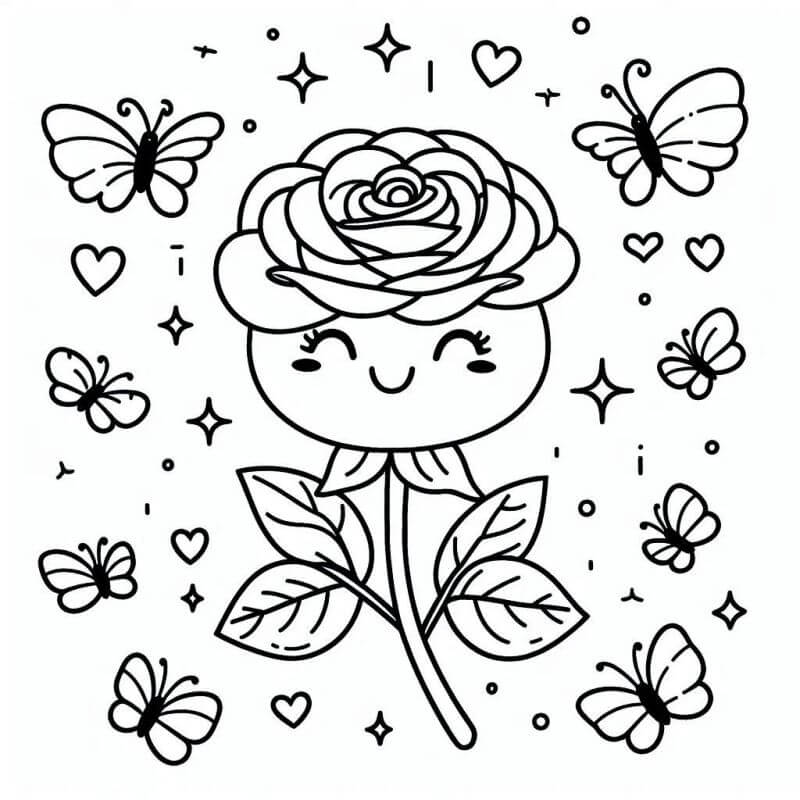 Desenho de Flores para imprimir