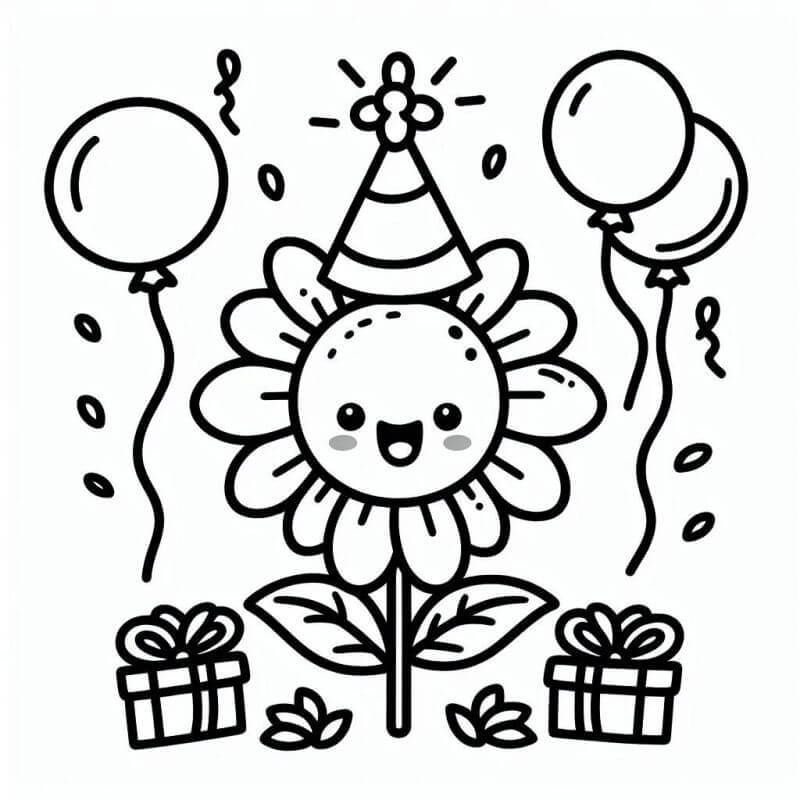 Desenho de Flores para imprimir
