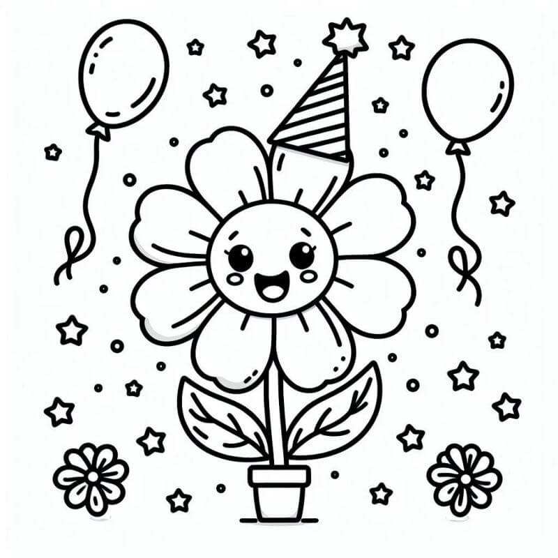 Desenho de Flores para imprimir