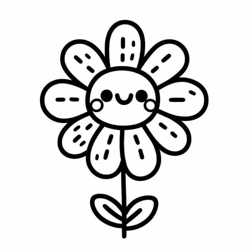 Desenho de Flores para imprimir