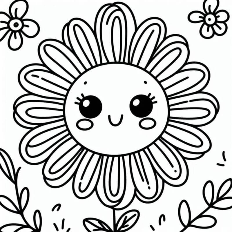 Desenho de Flores para imprimir