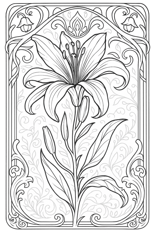 Desenho de Flores para imprimir