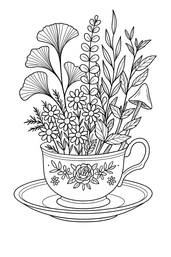 Desenho de Flores para imprimir