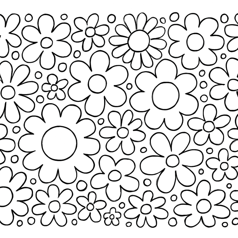 Desenho de Flores para imprimir