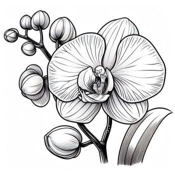 Desenho de Flores para imprimir
