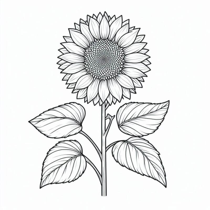 Desenho de Flores para imprimir