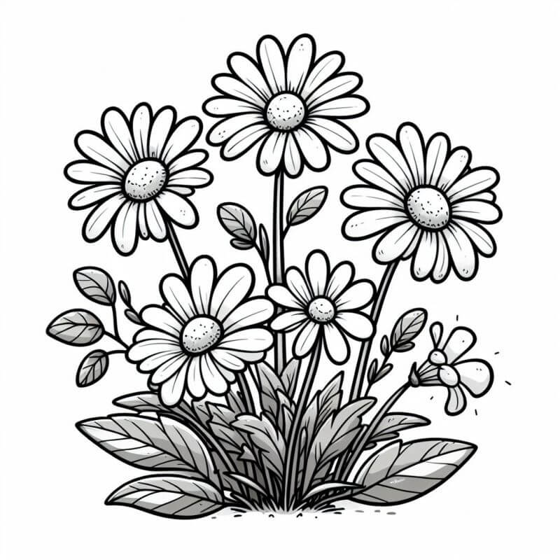 Desenho de Flores para imprimir