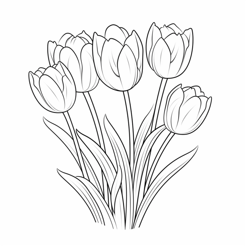 Desenho de Flores para imprimir