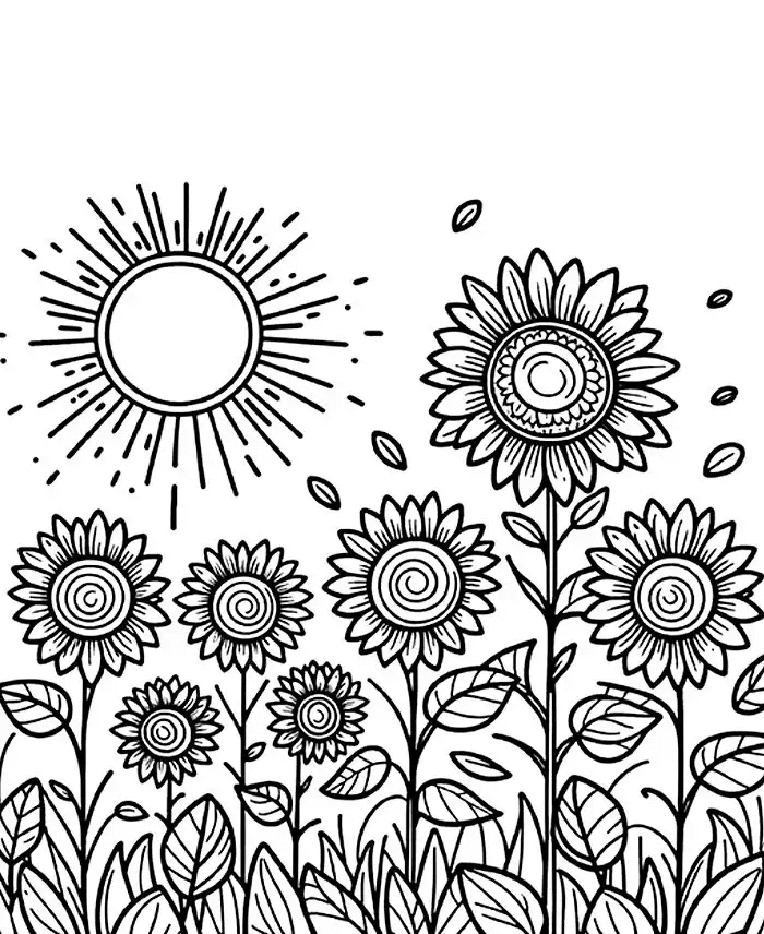 Desenho de Flores para imprimir