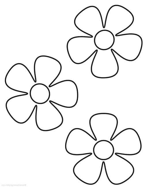 Desenho de Flores para imprimir