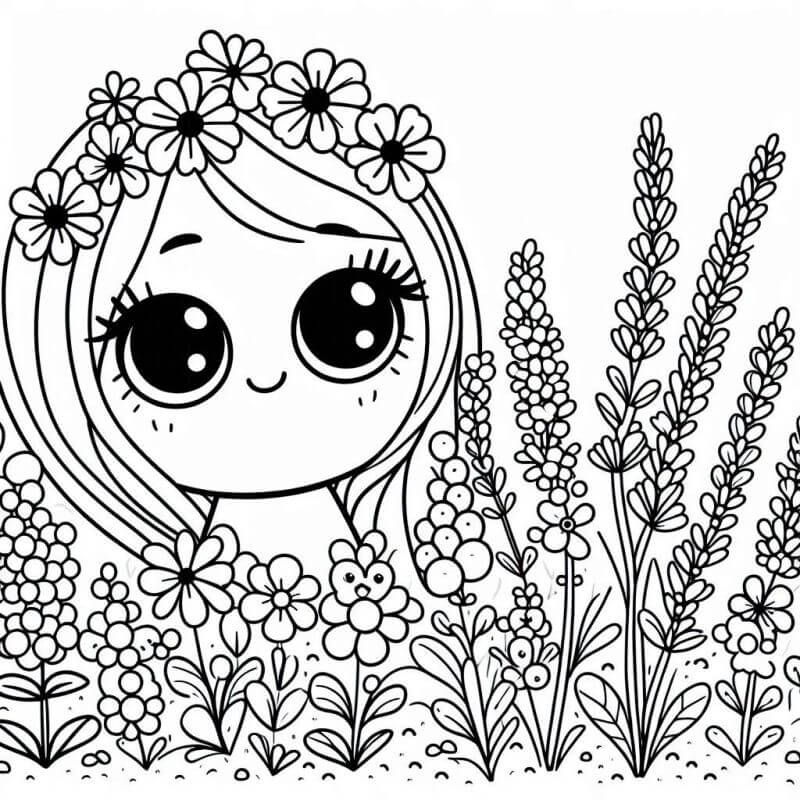 Desenho de Flores para imprimir