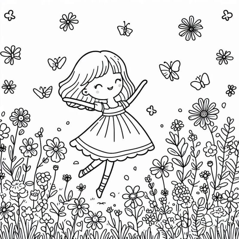 Desenho de Flores para imprimir