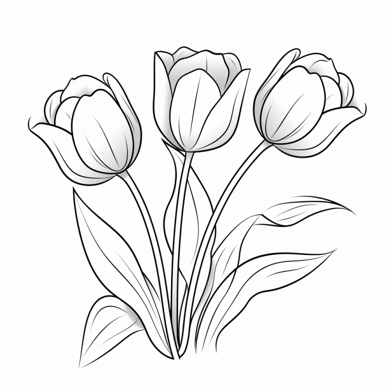 Desenho de Flores para imprimir