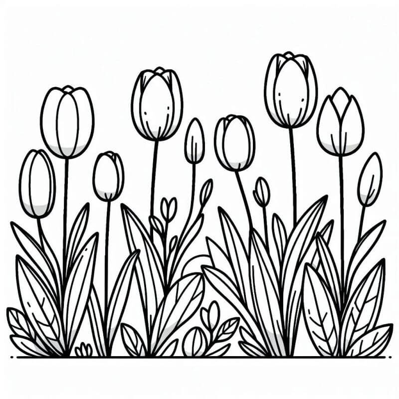 Desenho de Flores para imprimir