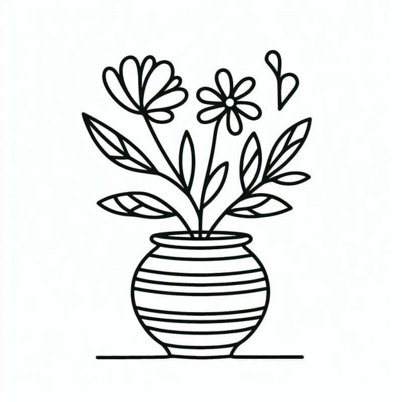 Desenho de Flores para imprimir