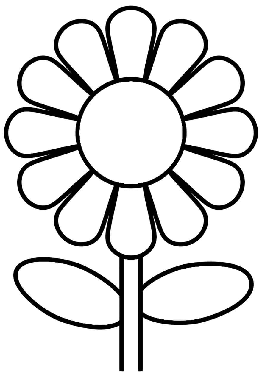 Desenho de Flores para imprimir
