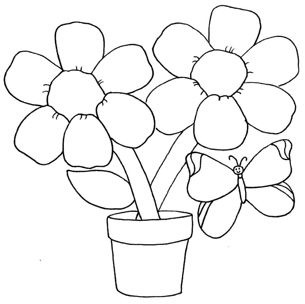 Desenho de Flores para imprimir