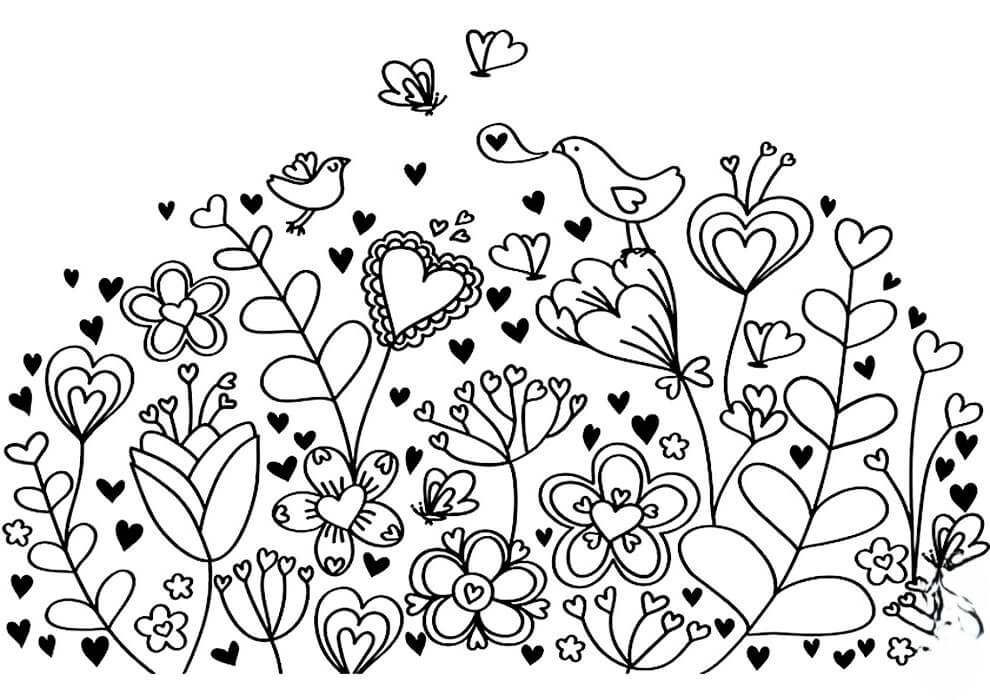 Desenho de Flores para imprimir