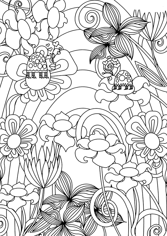 Desenho de Flores para imprimir