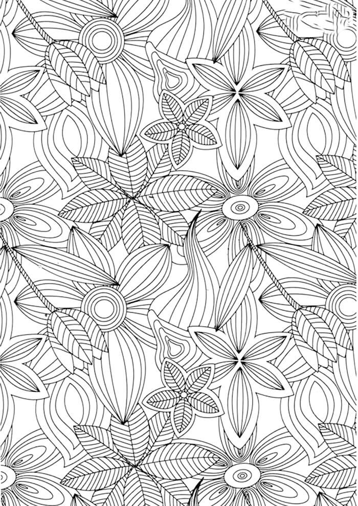 Desenho de Flores para imprimir