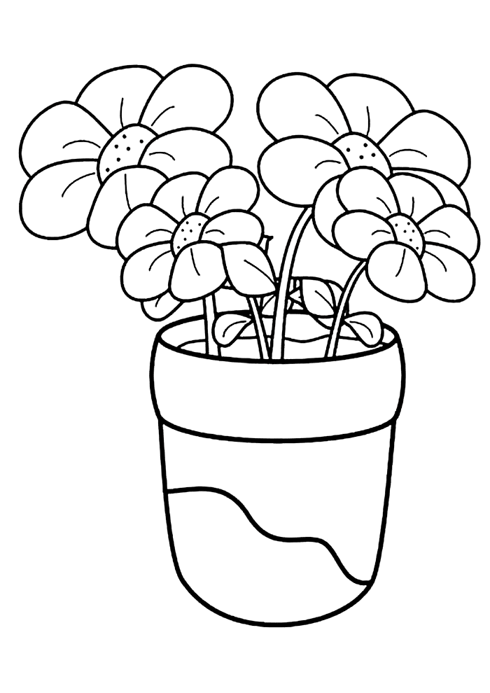 Desenho de Flores para imprimir